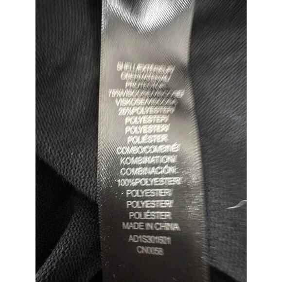 Arianna Papell Size XL Whimsigoth Witchy Textured Short Sleeve Top Black - Picture 6 of 8